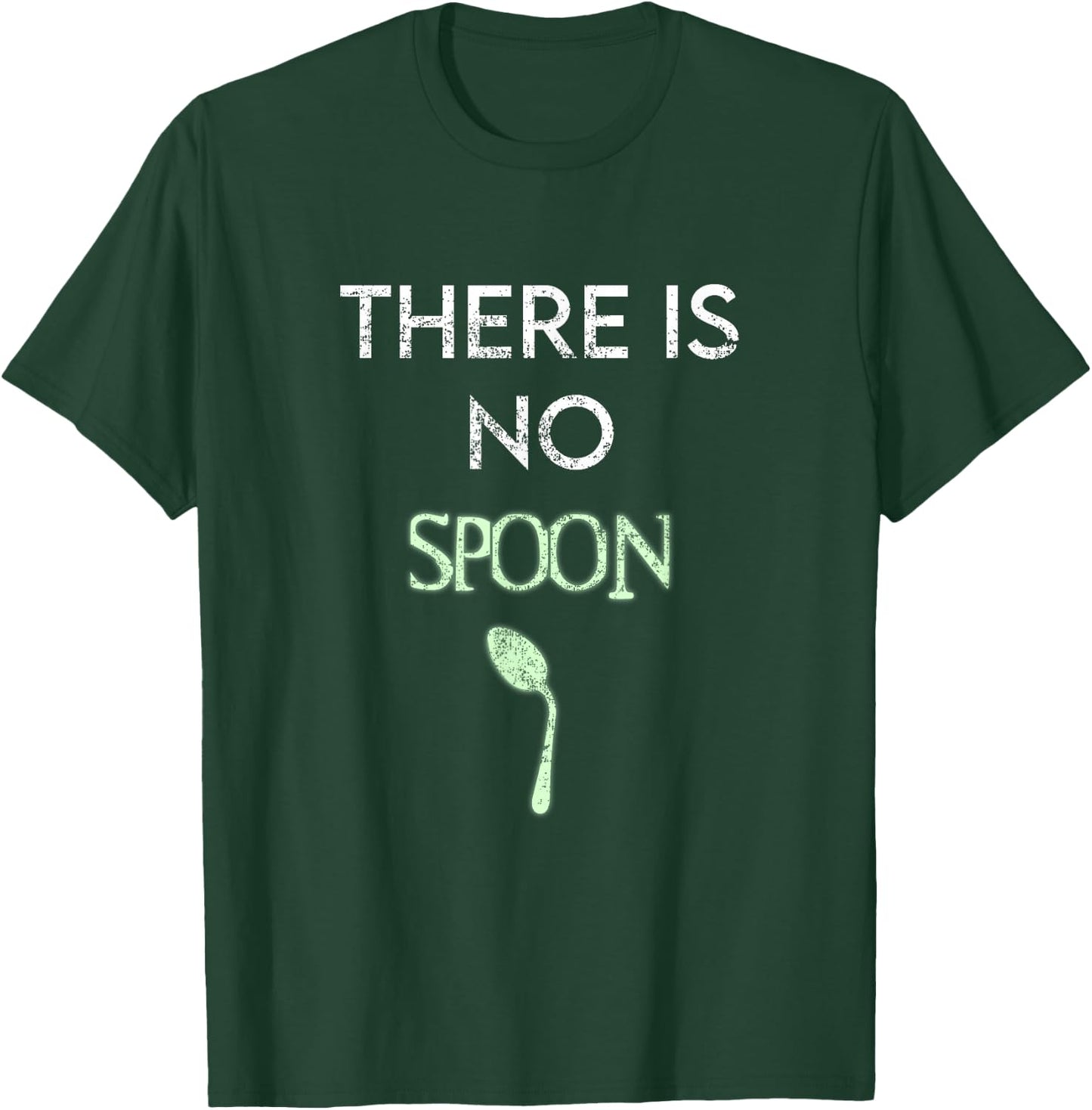 There Is No Spoon Funny Digital Program Quote T-Shirt - T-Shirt | Forest