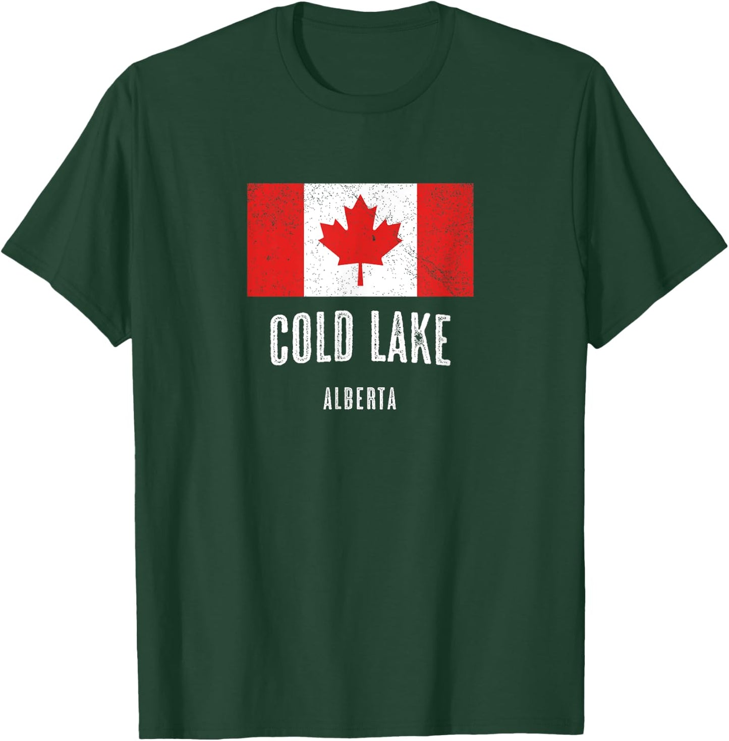 City of Cold Lake - Canada | Canadian Flag Souvenir T-Shirt - T-Shirt | Forest