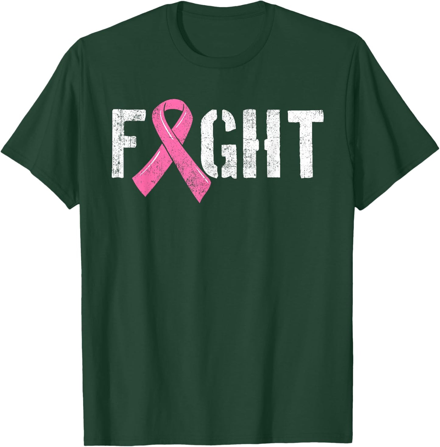 Fight Breast Cancer Shirt Disease Pink Ribbon Gift T-Shirt - T-Shirt | Forest