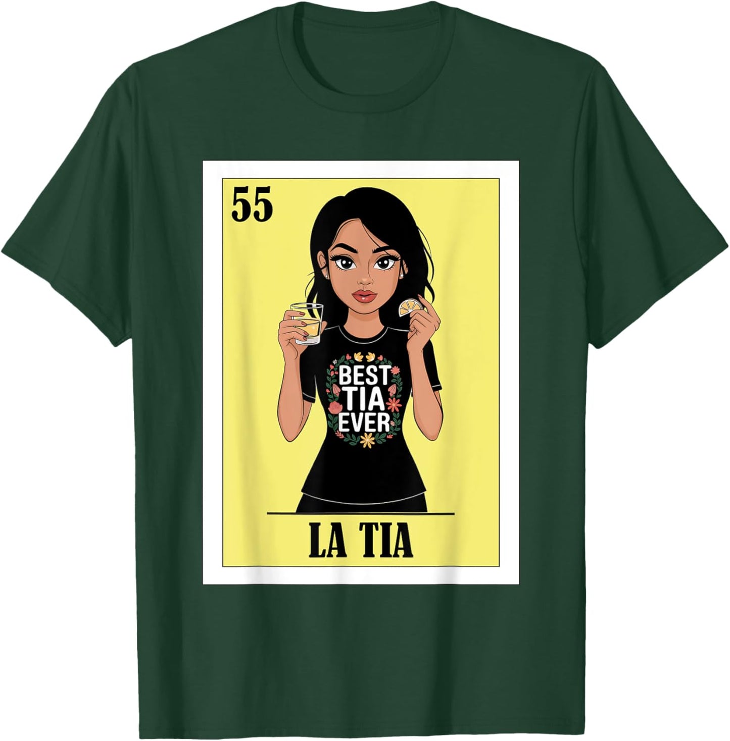 Funny Mexican Design for Aunt - La Tia T-Shirt - T-Shirt | Forest