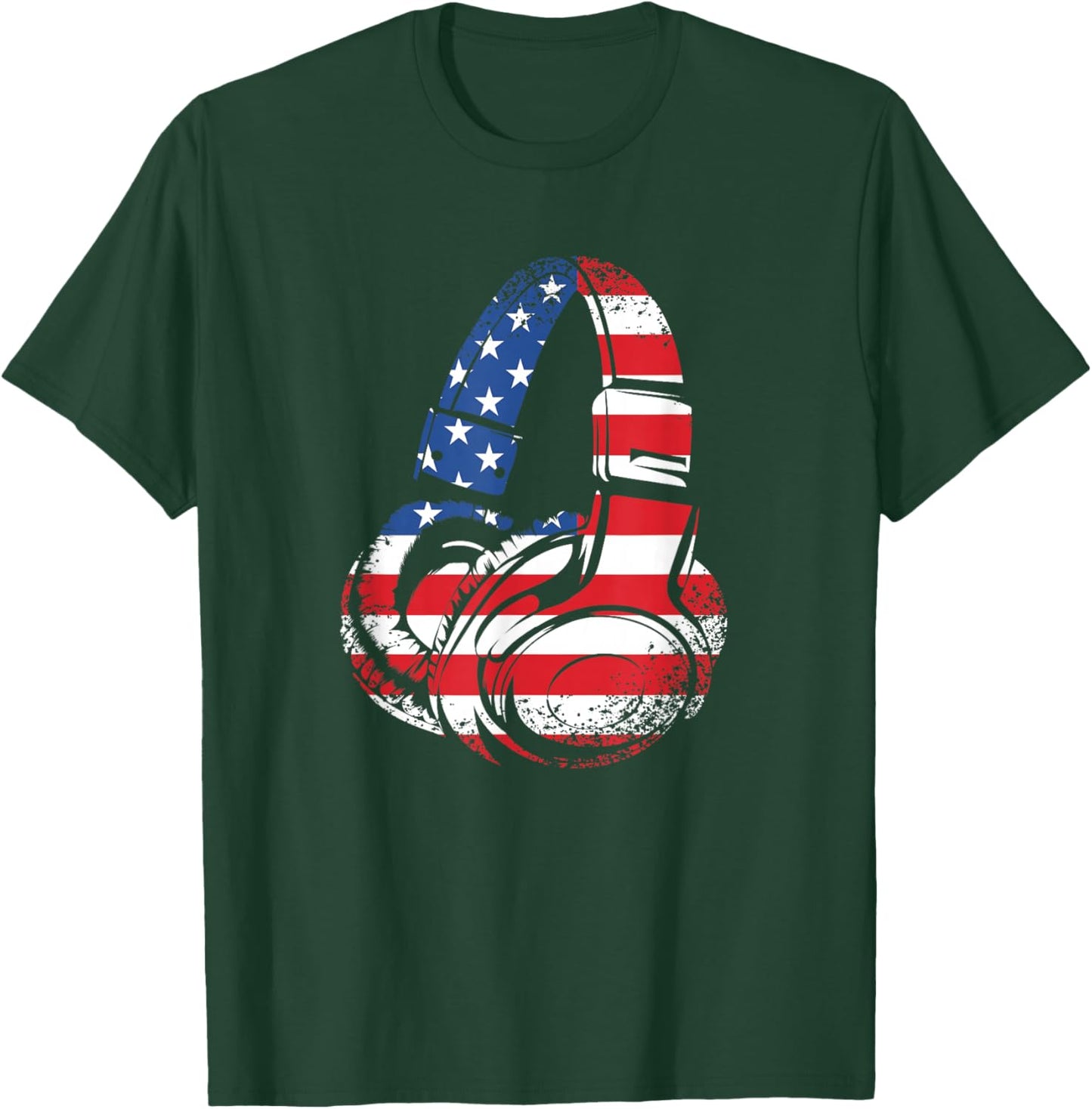 Funny 4th Of July American Flag Gaming Patriotic Boys Kids T-Shirt - T-Shirt | Forest