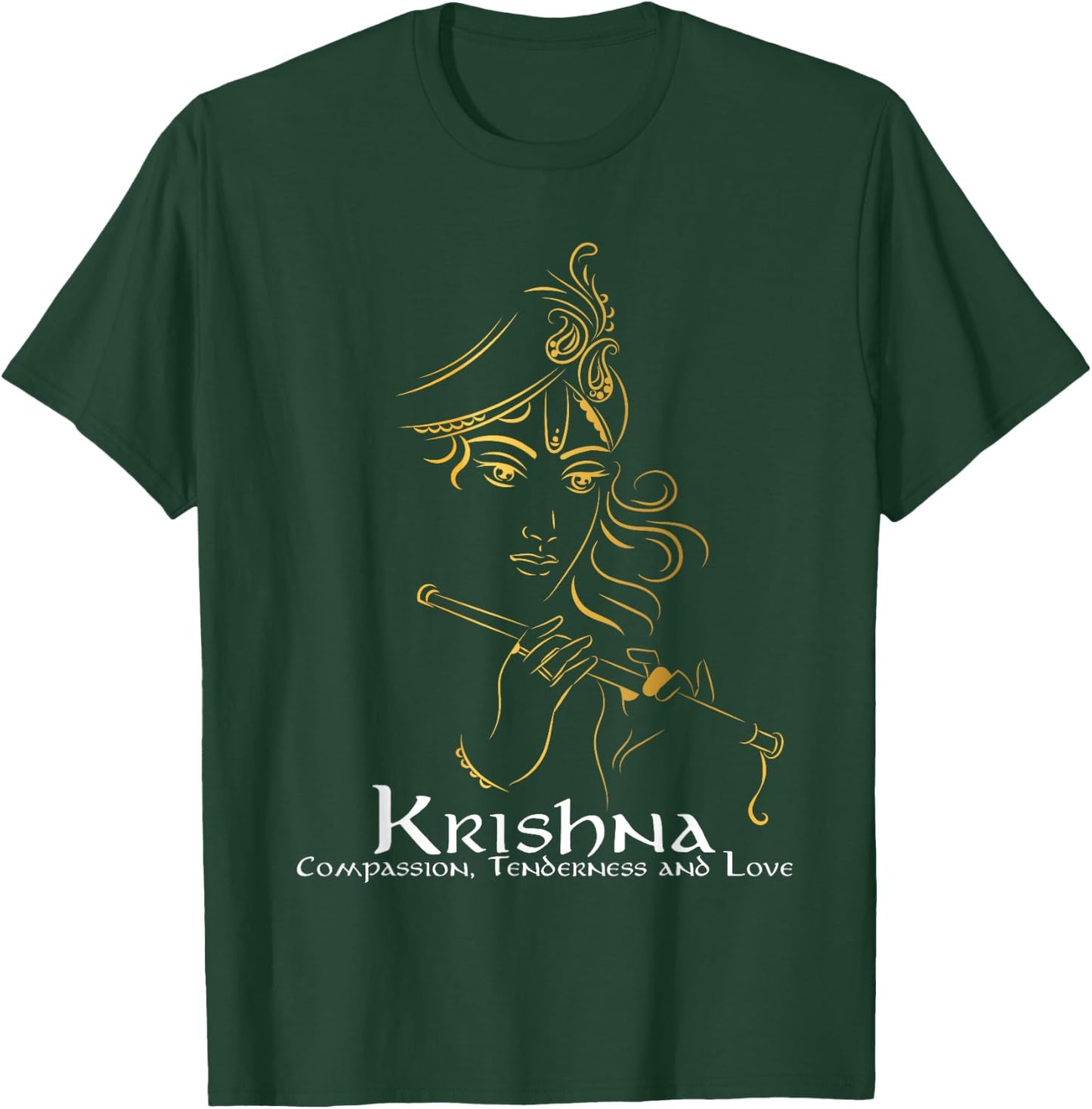 Hindu Shirts Hinduism Diwali Festival Gods Lord Krishna T-Shirt - T-Shirt | Forest