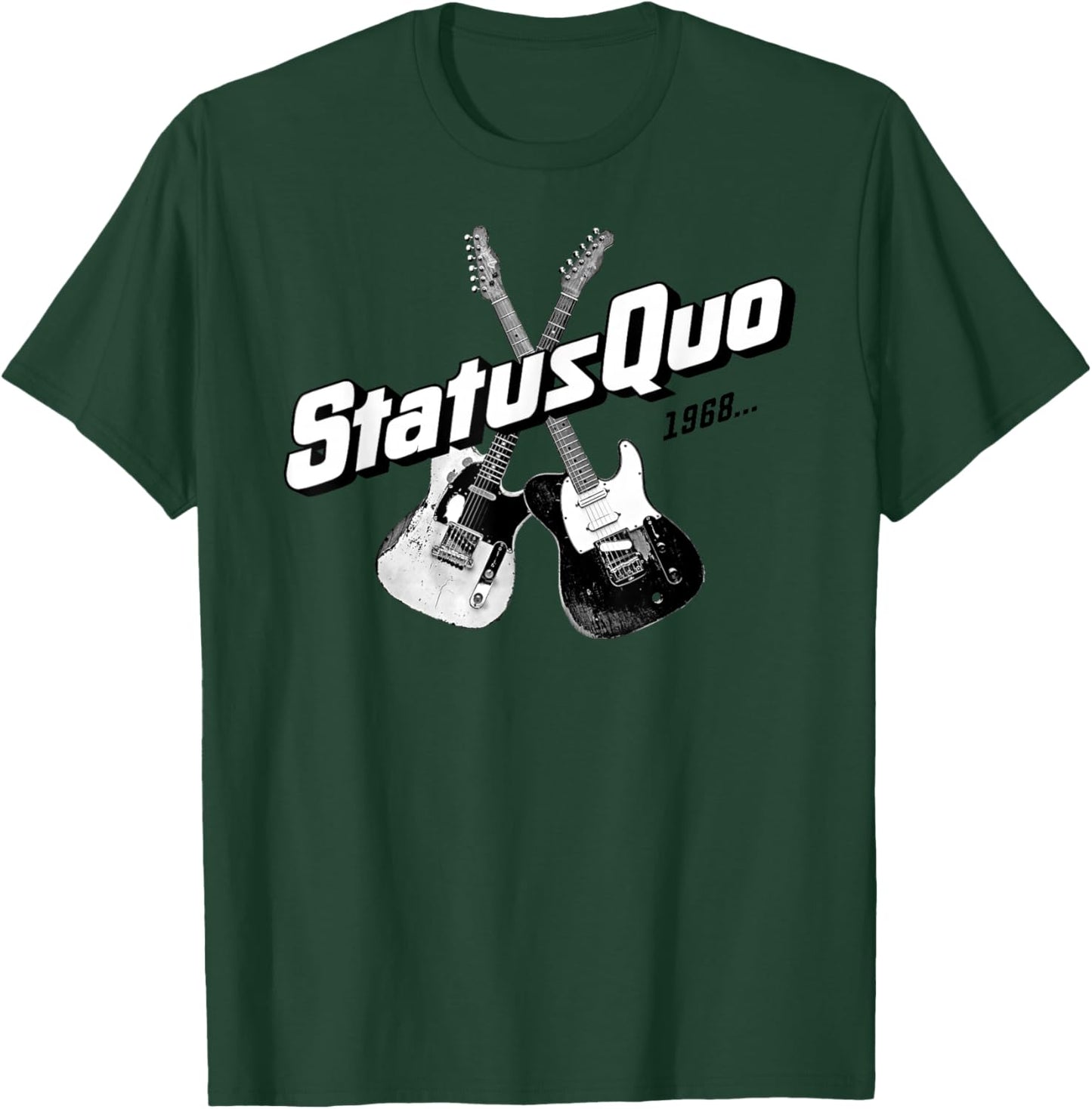 Status Quo – 1968 Guitars On Navy T-Shirt - T-Shirt | Forest
