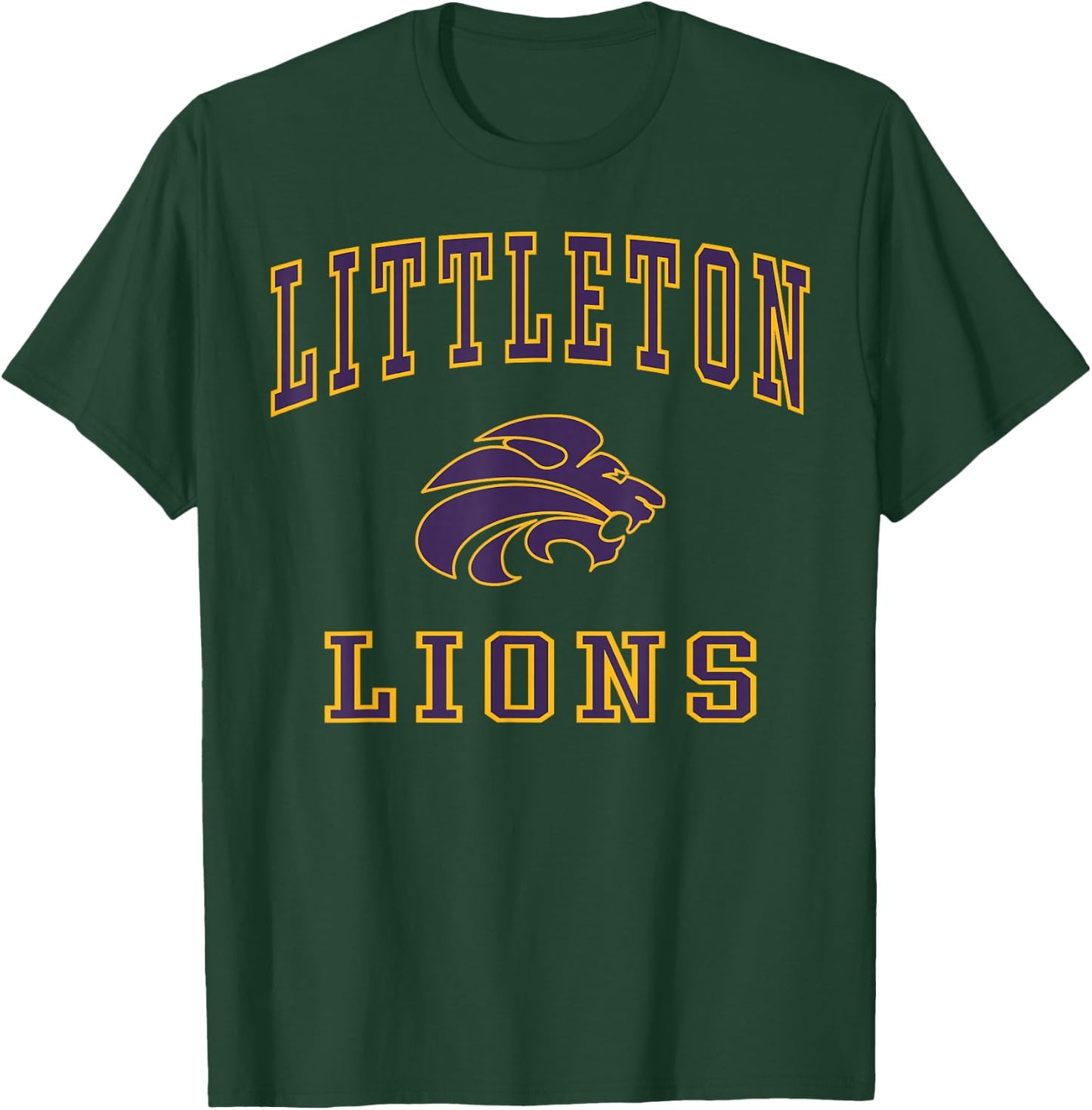 Littleton High School Lions C1 T-Shirt - T-Shirt | Forest