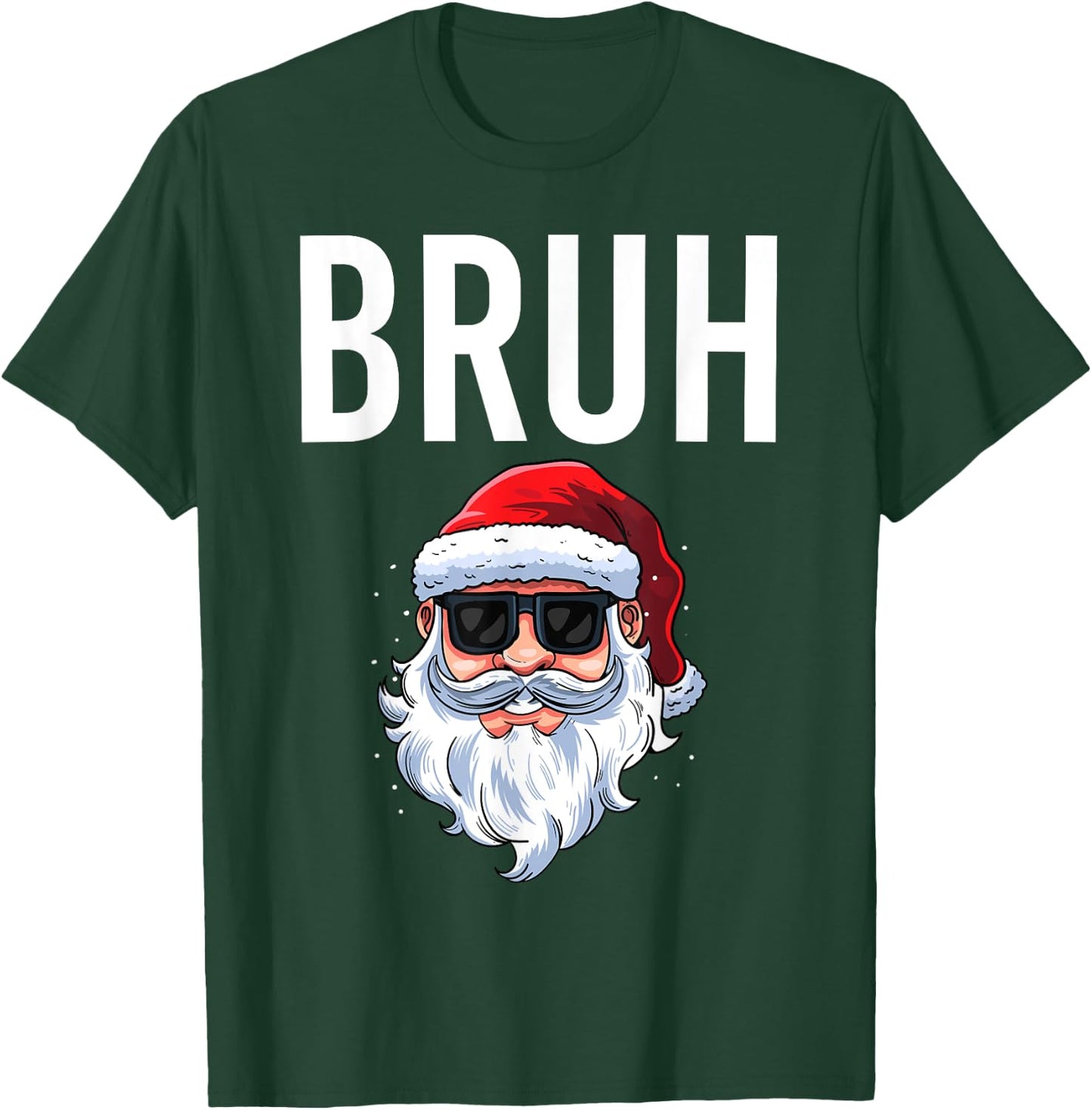 Merry Christmas Bruh Meme Funny Saying for Brother Boys Men T-Shirt - T-Shirt | Forest