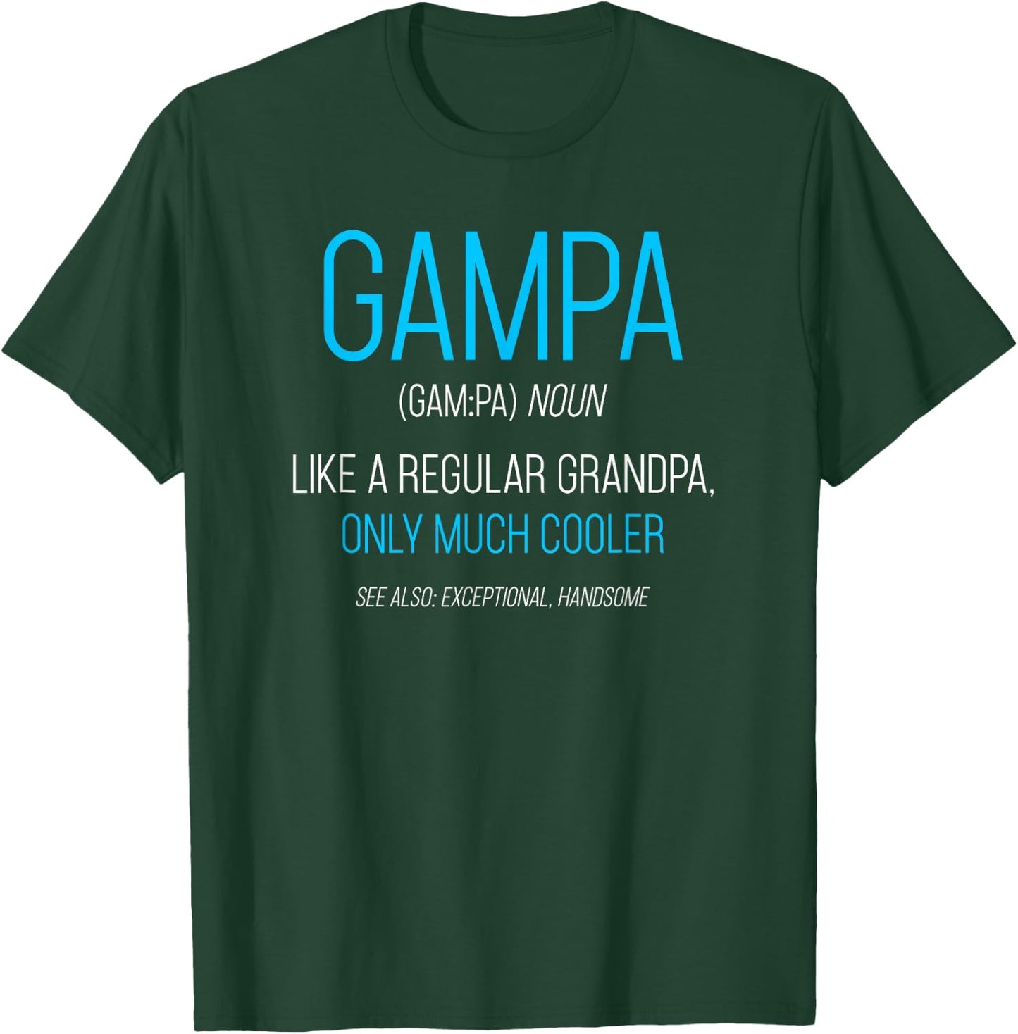 Gampa Gift: Like A Regular Grandpa Definition Cooler T-Shirt - T-Shirt | Forest