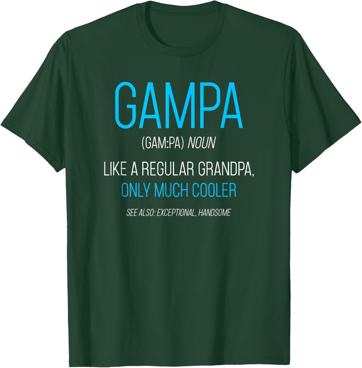 Gampa Gift: Like A Regular Grandpa Definition Cooler T-Shirt - T-Shirt | Forest