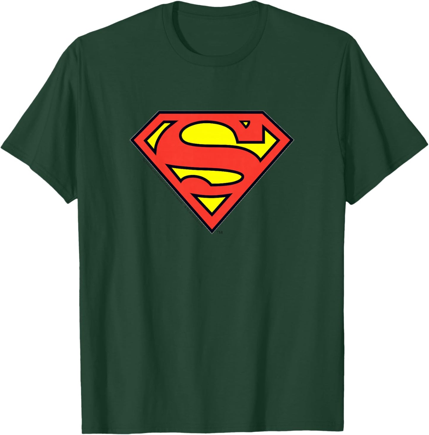 Kids DC Comics Superman Vintage Super Hero Youth Logo T-Shirt - T-Shirt | Forest