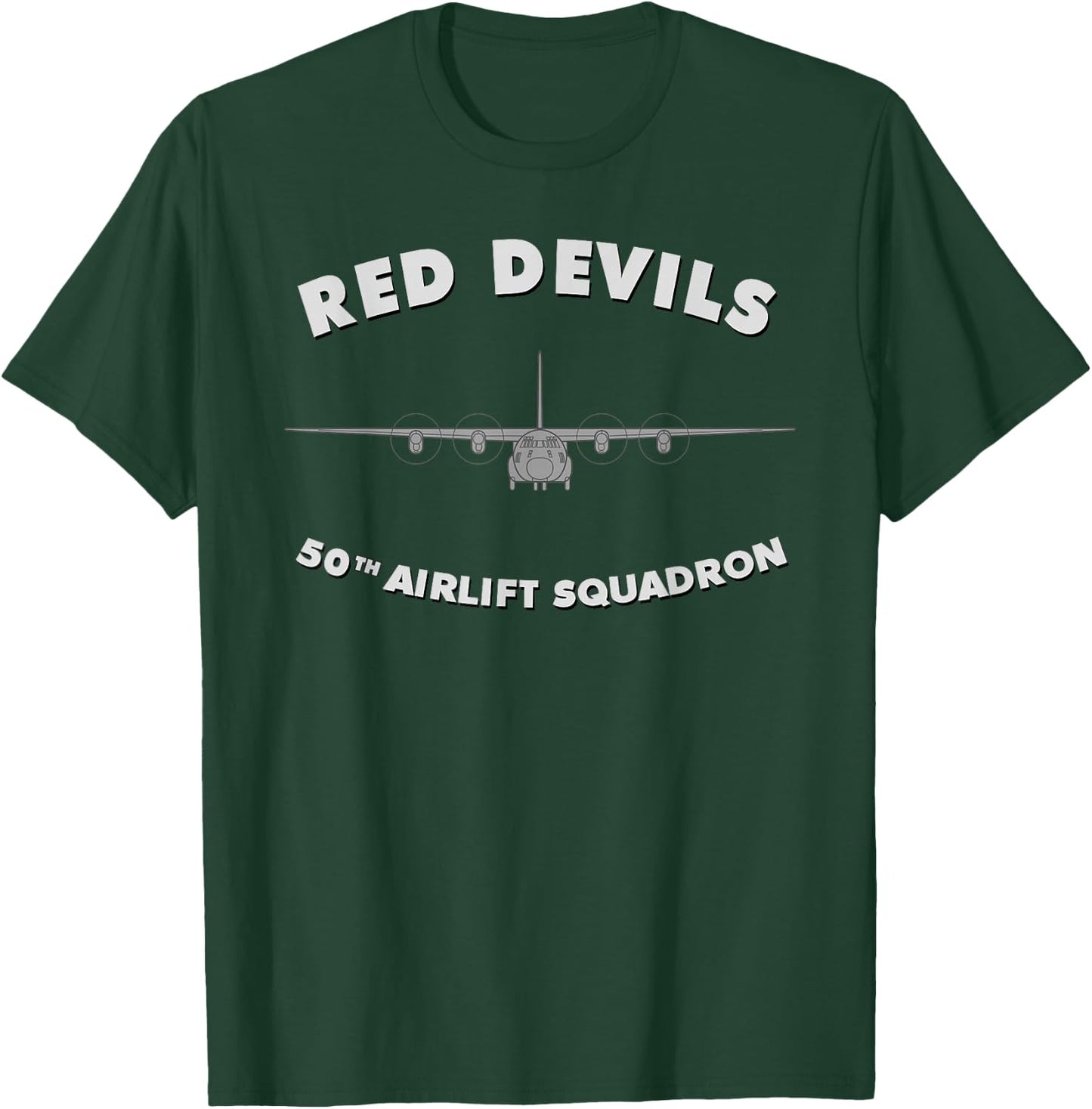 50th Airlift Squadron Red Devils T-Shirt - T-Shirt | Forest