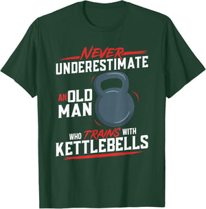 Kettlebell Workout Fitness Training Kettlebell T-Shirt - T-Shirt | Forest