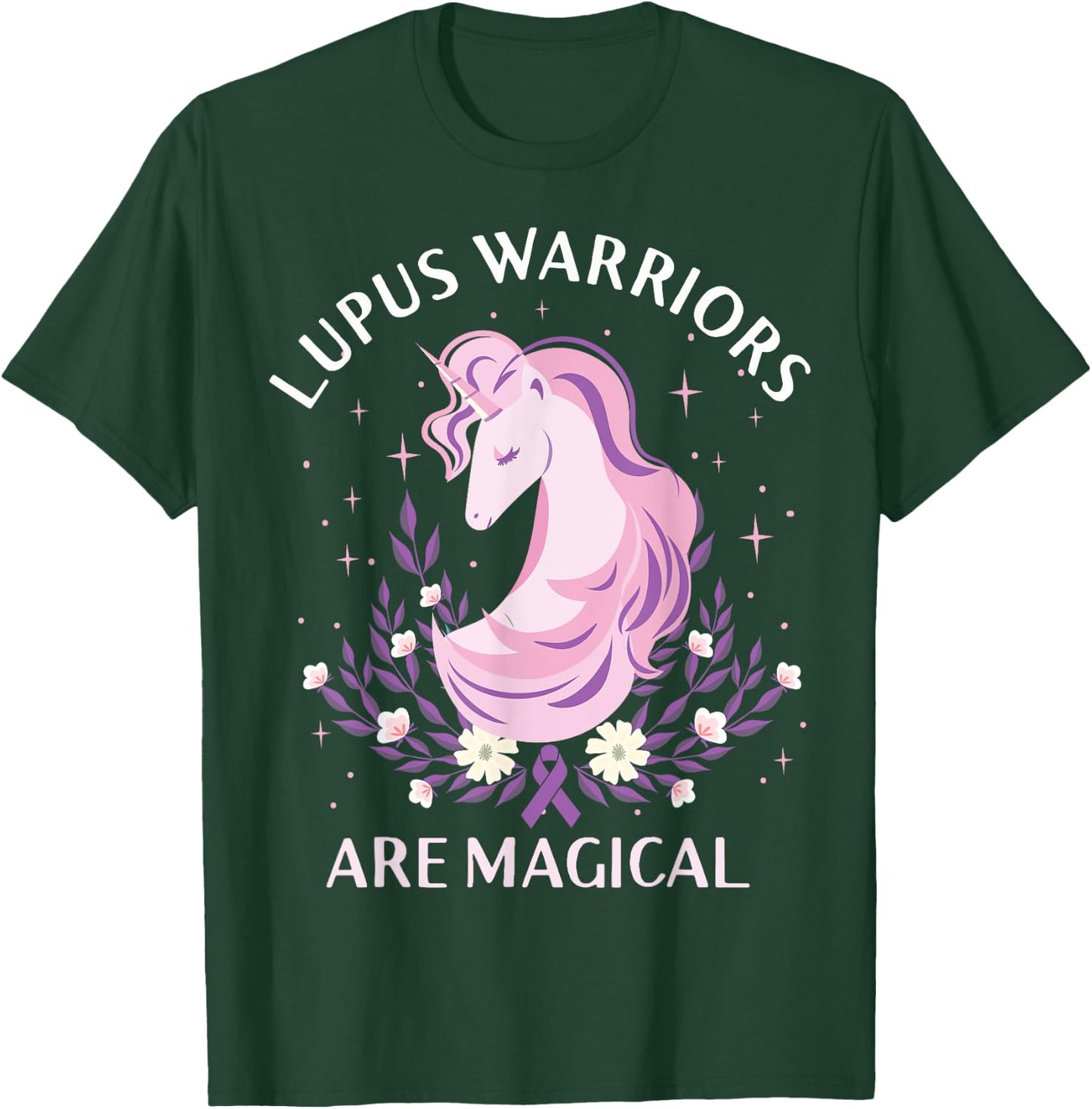 Lupus Awareness Month Lupus Warriors Are Magical Autoimmune T-Shirt - T-Shirt | Forest