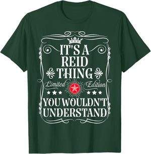 Reid Name Its A Reid Thing You Wouldn't Understand T-Shirt - T-Shirt | Forest