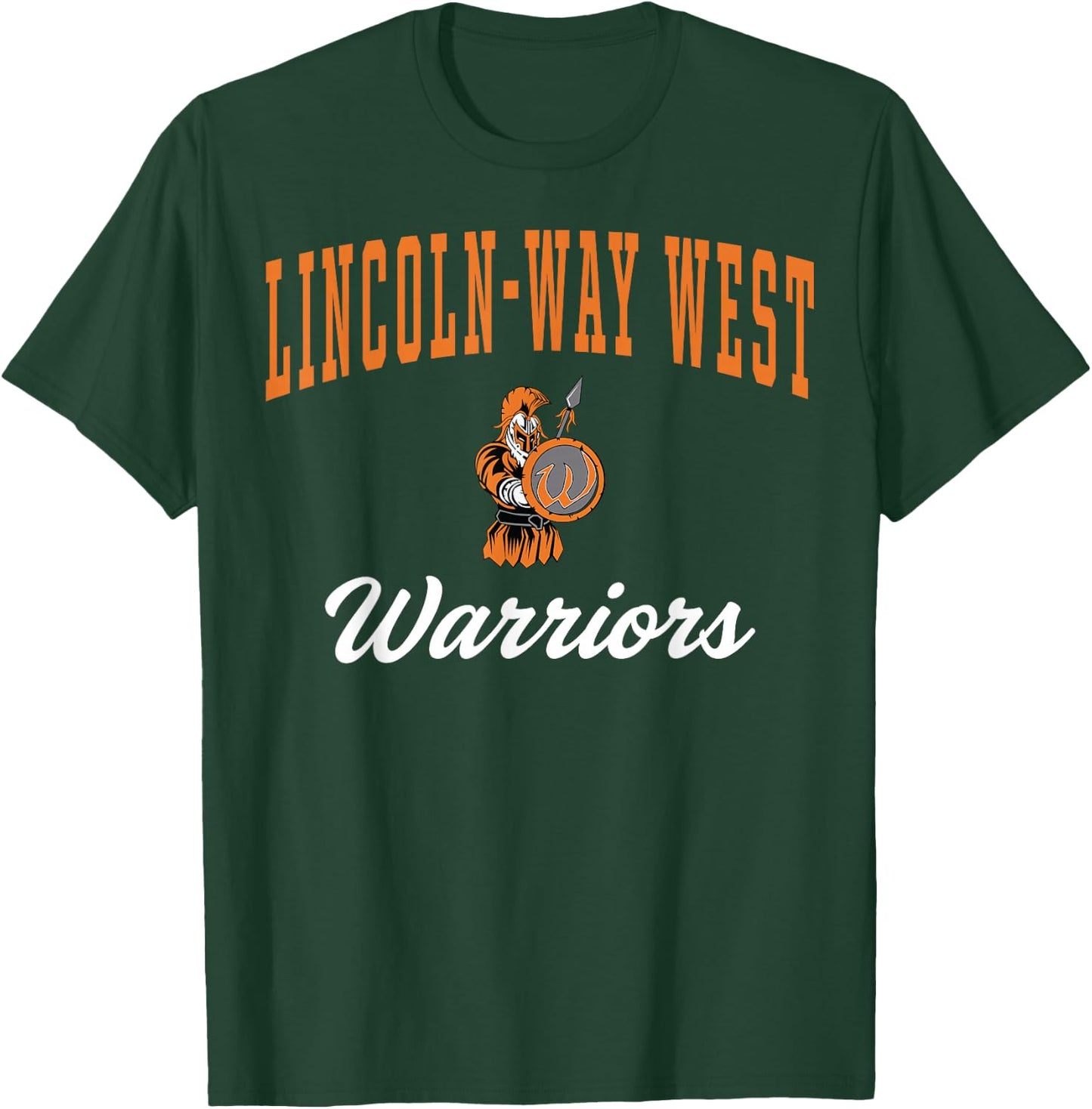 Lincoln-Way West High School Warriors C7 T-Shirt - T-Shirt | Forest
