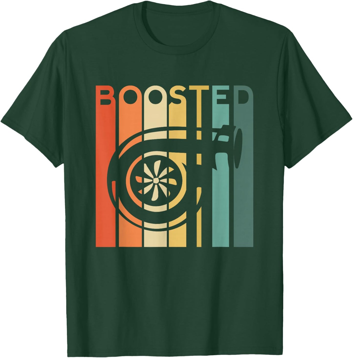 Boost Turbo Car Boosted Turbocharger Auto X Retro Race Tuner T-Shirt - T-Shirt | Forest