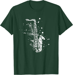Saxophone Reed Instrument T-Shirt - T-Shirt | Forest