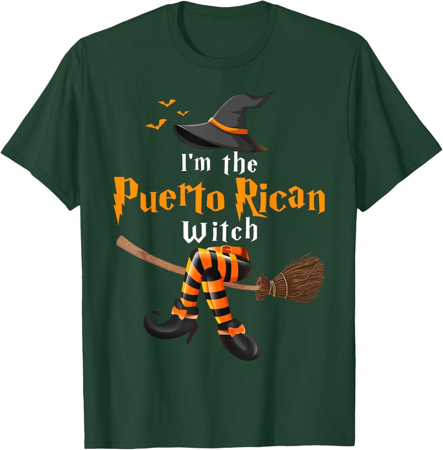 I'm The Puerto Rican Witch Halloween Costume Witches T-Shirt - T-Shirt | Forest
