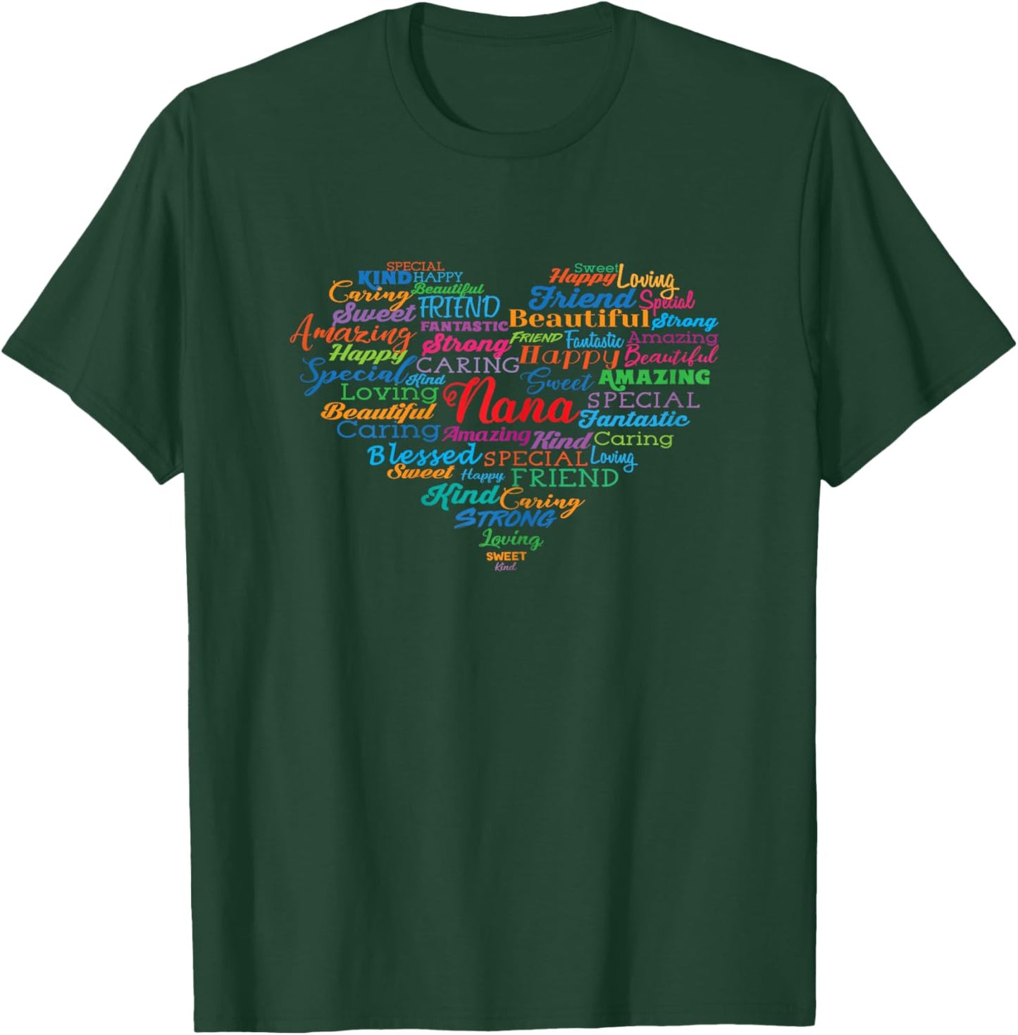 Nana for Grandma Women Christmas Mother's Day Birthday T-Shirt - T-Shirt | Forest