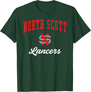 North Scott High School Lancers T-Shirt - T-Shirt | Forest