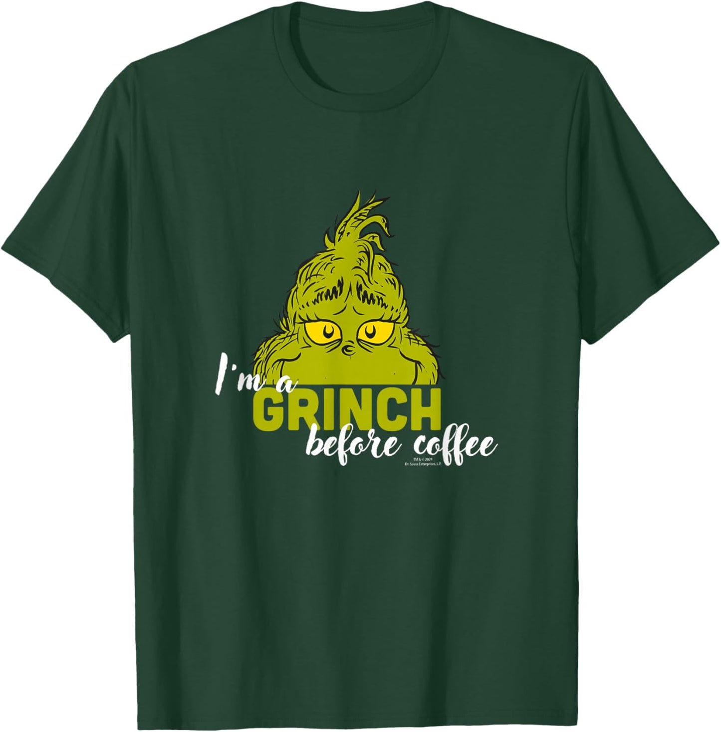 Grinch - I'm a Grinch Before Coffee T-Shirt - T-Shirt | Forest