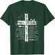 Faith Cross and Bible Verses T-Shirt - T-Shirt | Forest