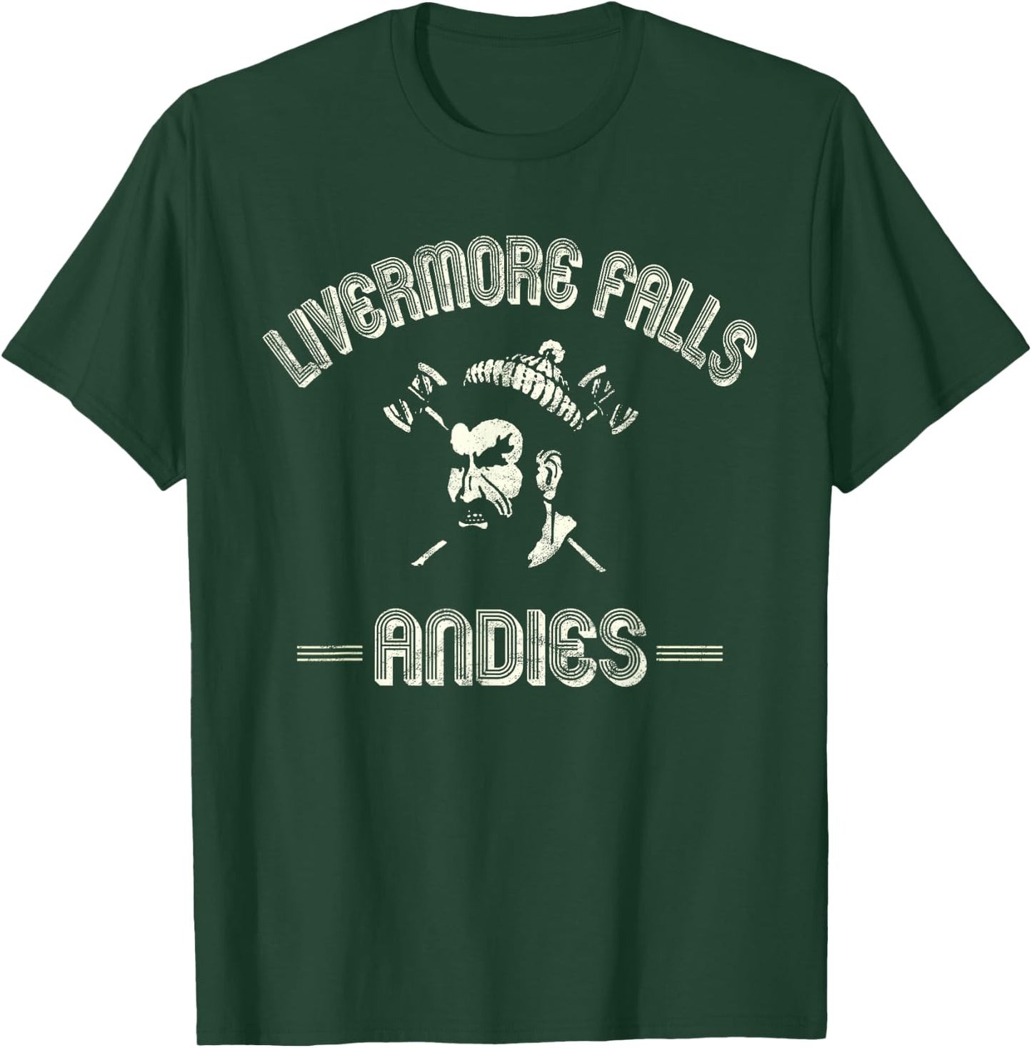 Livermore Falls Andies - (Reliced Vintage) LFHS, Maine T-Shirt - T-Shirt | Forest