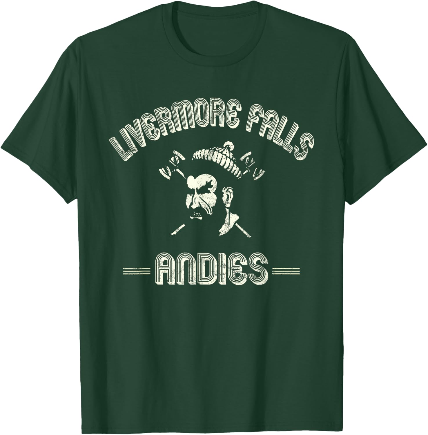 Livermore Falls Andies - (Reliced Vintage) LFHS, Maine T-Shirt - T-Shirt | Forest