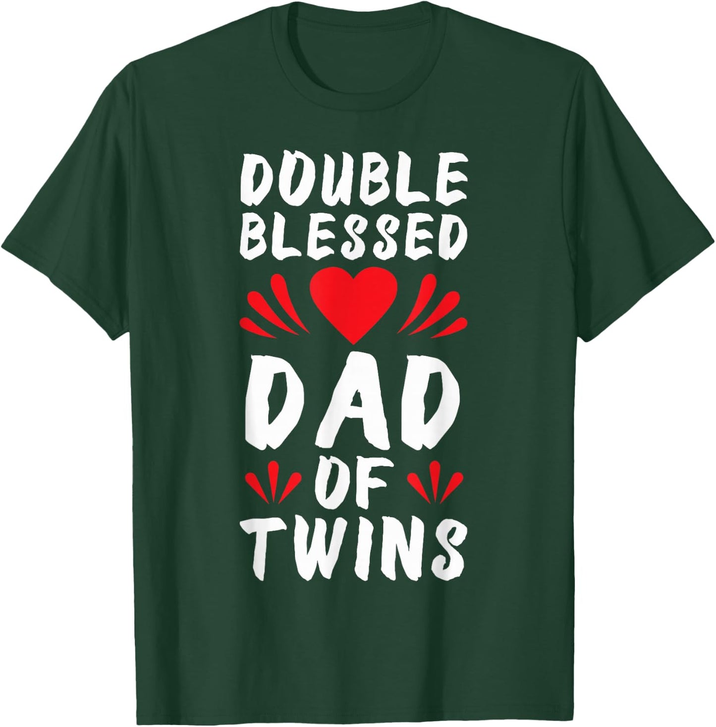Funny Dad Of Twins Father of Twins T-Shirt - T-Shirt | Forest