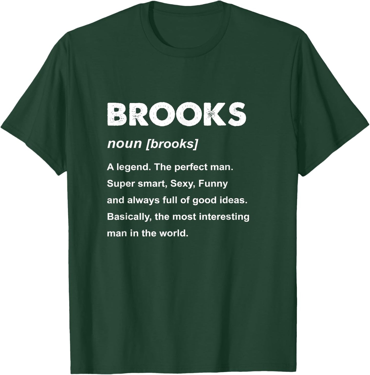 Brooks Name T-Shirt - T-Shirt | Forest