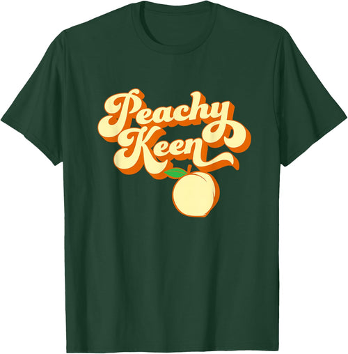 Retro 1980s Peachy Keen - Men's Black Classic Fit Short Sleeve - Small