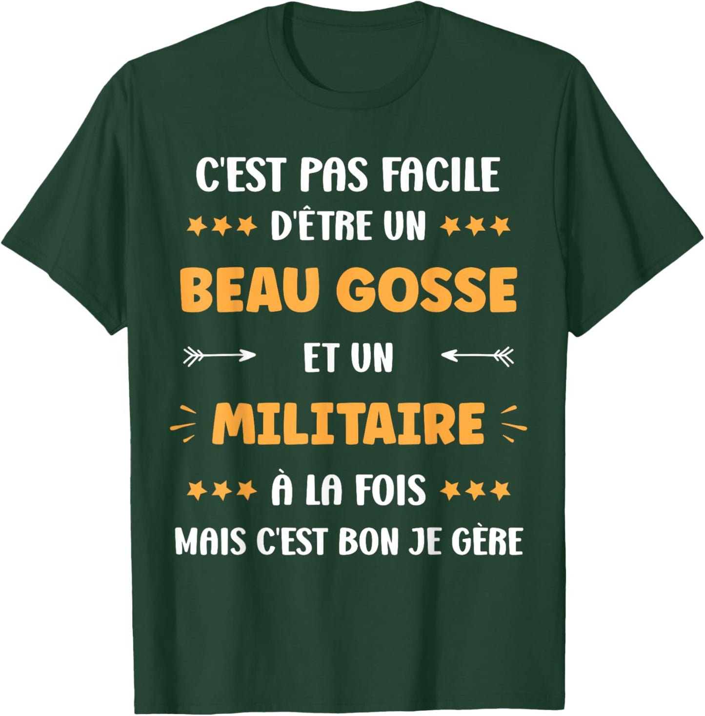 Start Craft Super Military Humor Handsome Kid Military , Black, S T-Shirt - T-Shirt | Forest
