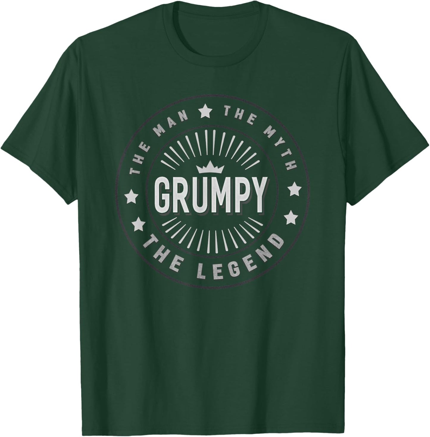 Grumpy Old Man The Man The Myth The Legend Funny Gift T-Shirt - T-Shirt | Forest
