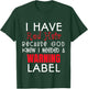 I Have Red Hair Because God Knew I Needed a Warning Label T-Shirt - T-Shirt | Forest