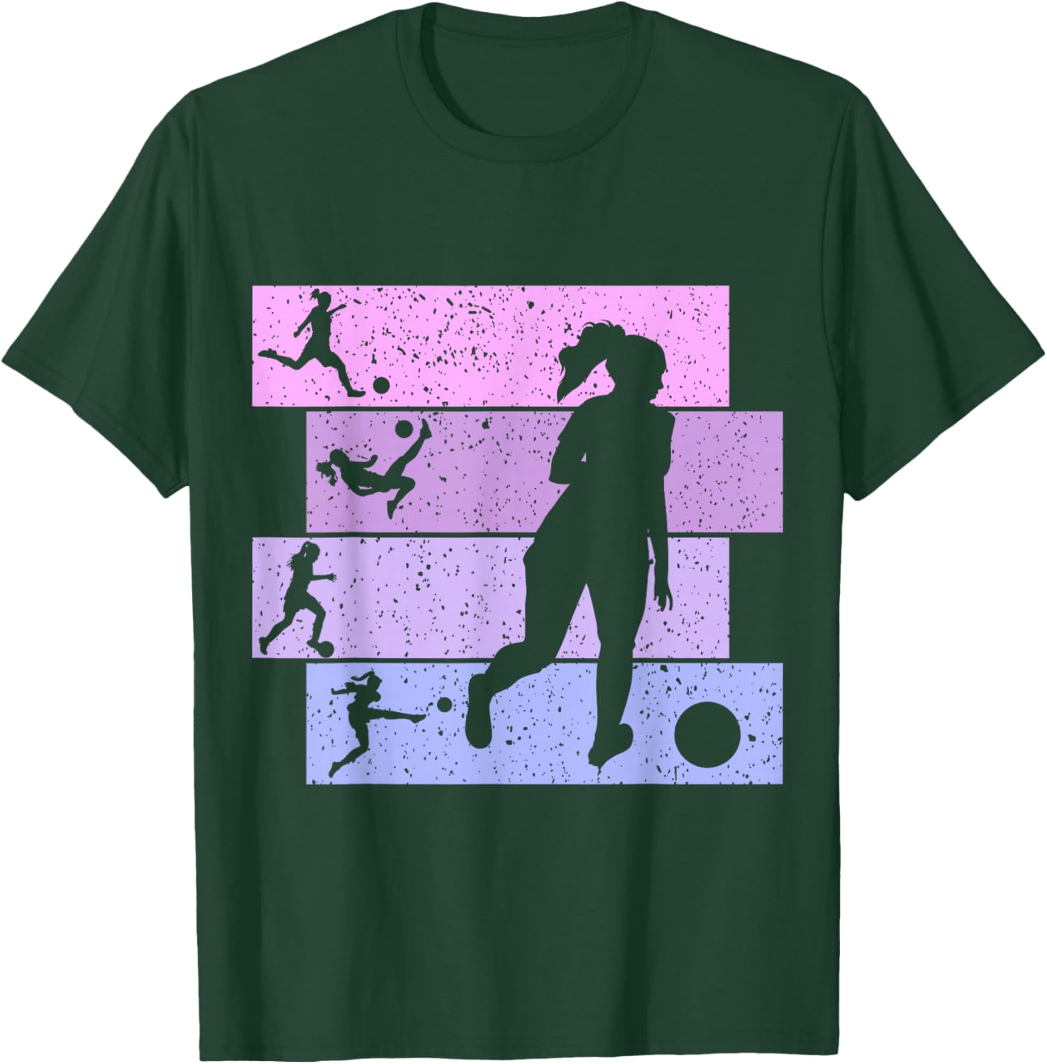 Soccer Girl Women Youth T-Shirt - T-Shirt | Forest