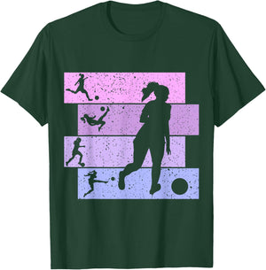Soccer Girl Women Youth T-Shirt - T-Shirt | Forest
