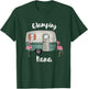 Glamping Nana Camping RV Vintage Flamingos T-Shirt - T-Shirt | Forest