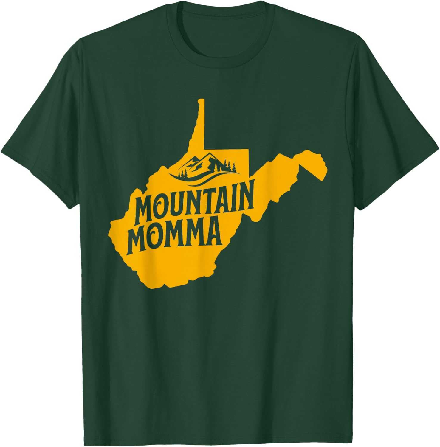 West Virginia Map 304 Home T-Shirt - T-Shirt | Forest