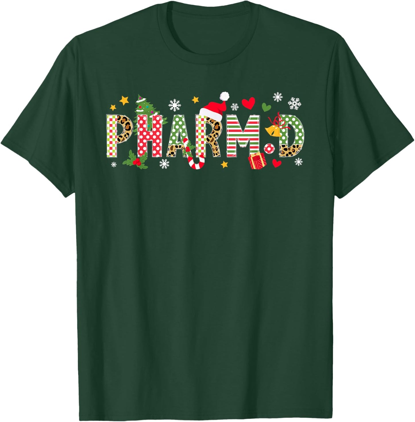 PharmD Christmas Doctor Of Pharmacy Xmas Party T-Shirt - T-Shirt | Forest