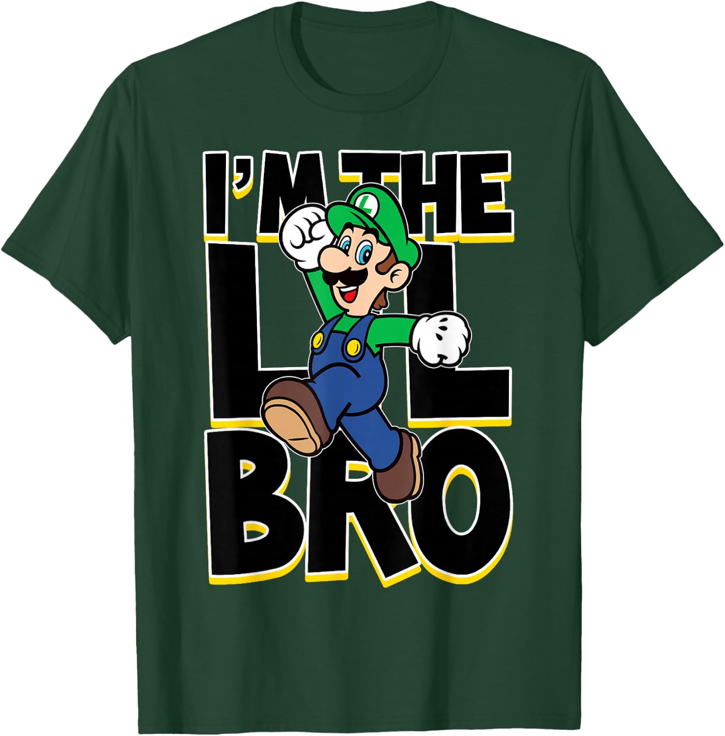 Super Mario Luigi I'm The Lil Bro T-Shirt - T-Shirt | Forest