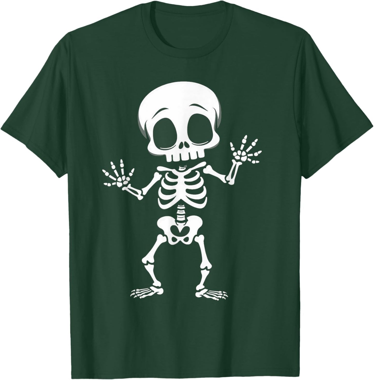BOO Skeleton halloween kids boys toddler men funny costume T-Shirt - T-Shirt | Forest