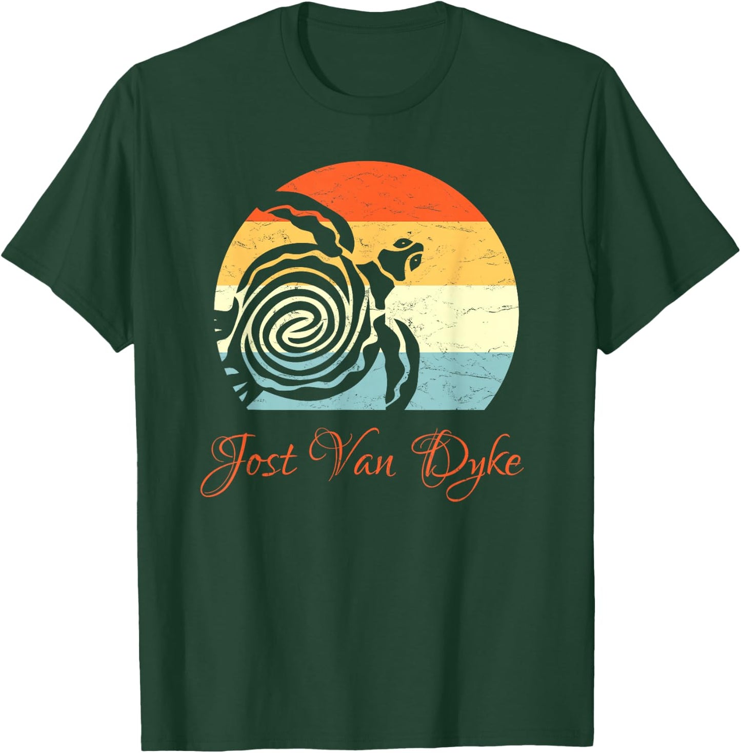 Jost-Van-Dyke, BVI Caribbean Sea Turtle Vacation T-Shirt - T-Shirt | Forest