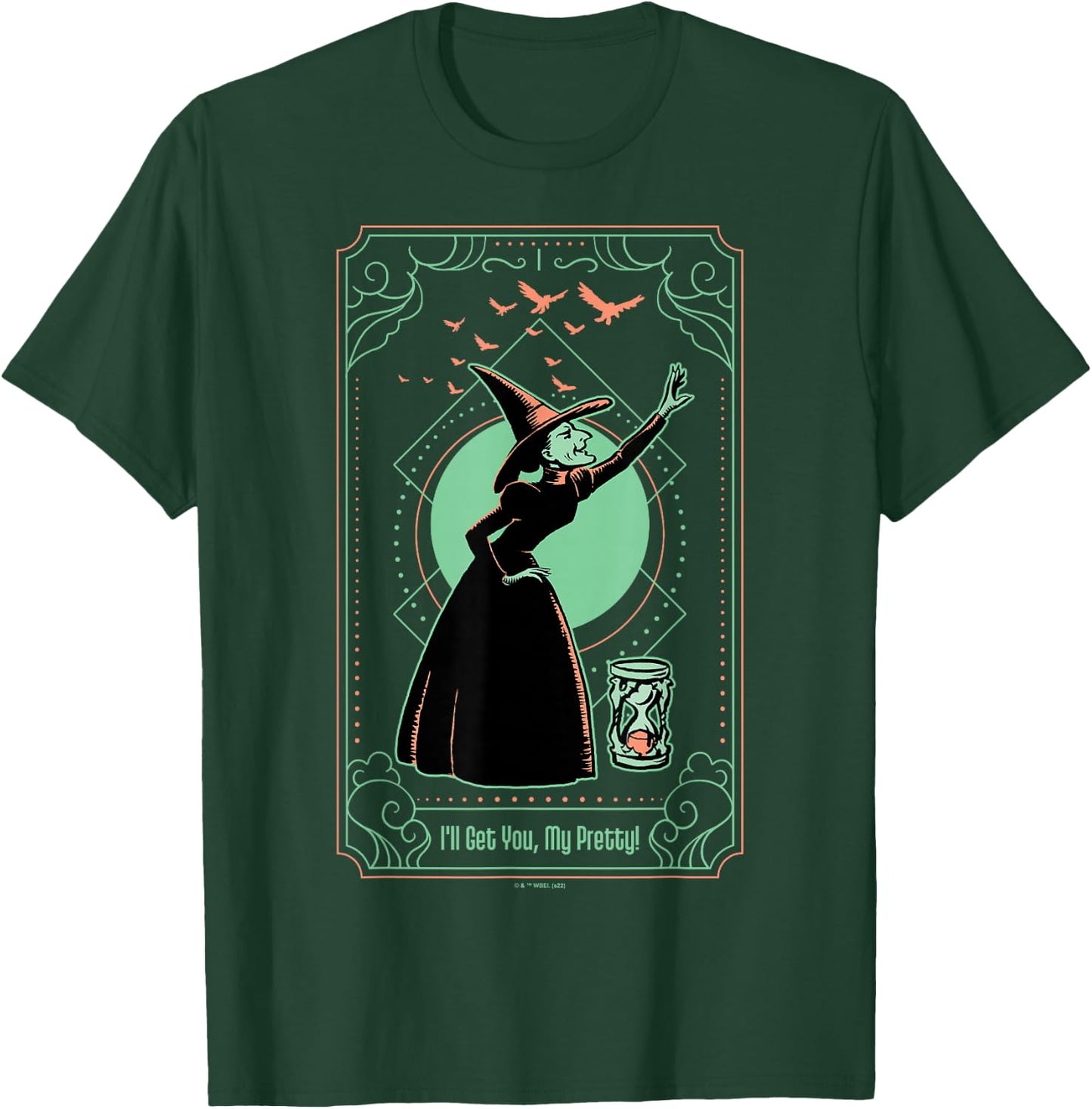 The Wizard of Oz Wicked Witch I'll Get You My Pretty Tarot T-Shirt - T-Shirt | Forest