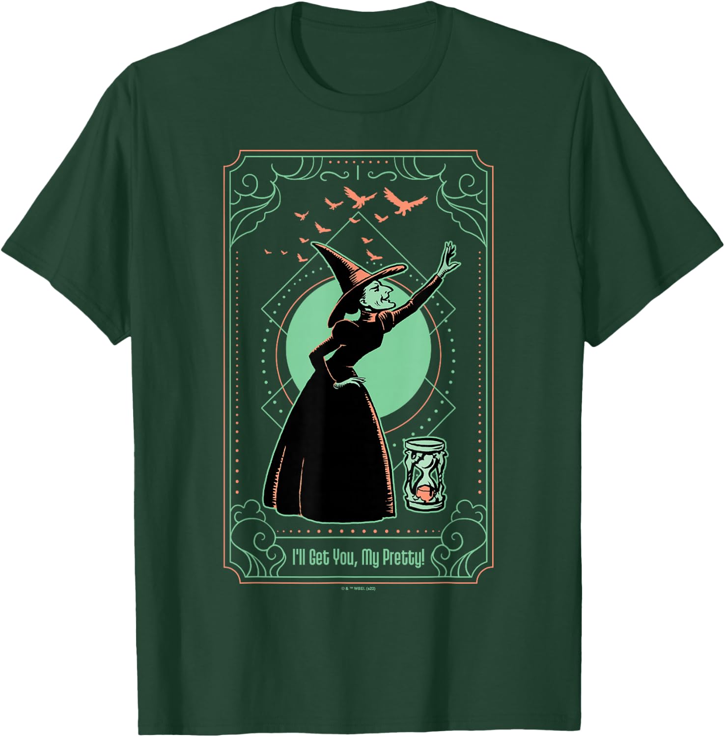 The Wizard of Oz Wicked Witch I'll Get You My Pretty Tarot T-Shirt - T-Shirt | Forest