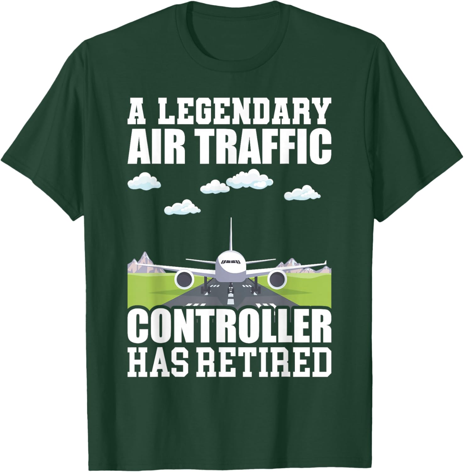 Retired Air Traffic Controller Retirement T-Shirt - T-Shirt | Forest