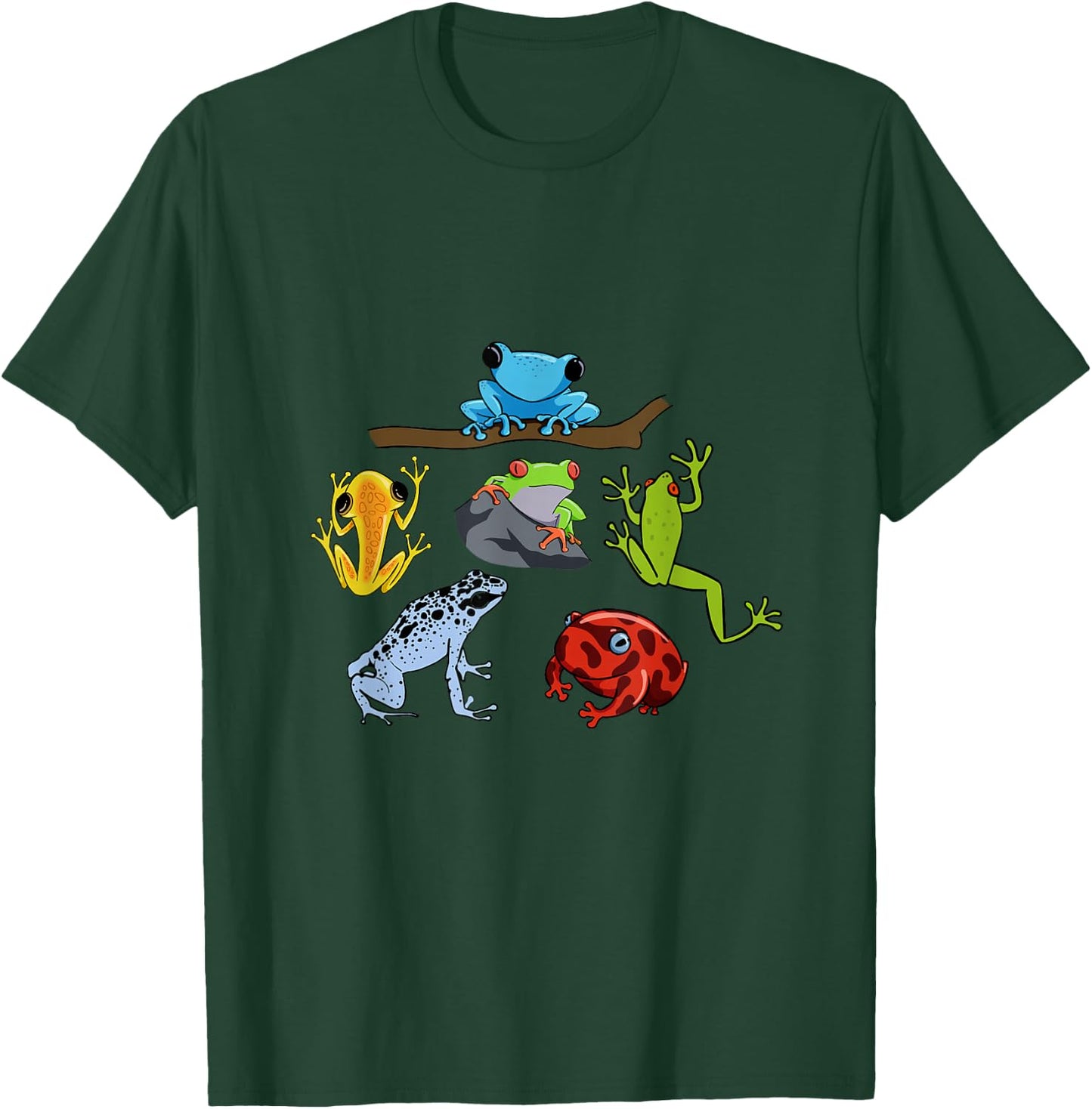 Rainforest Animals Amphibian Collection Toads Frog T-Shirt - T-Shirt | Forest