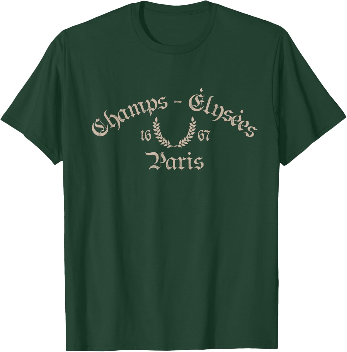 Champs-Elysees Paris France Destination Travel Culture T-Shirt - T-Shirt | Forest