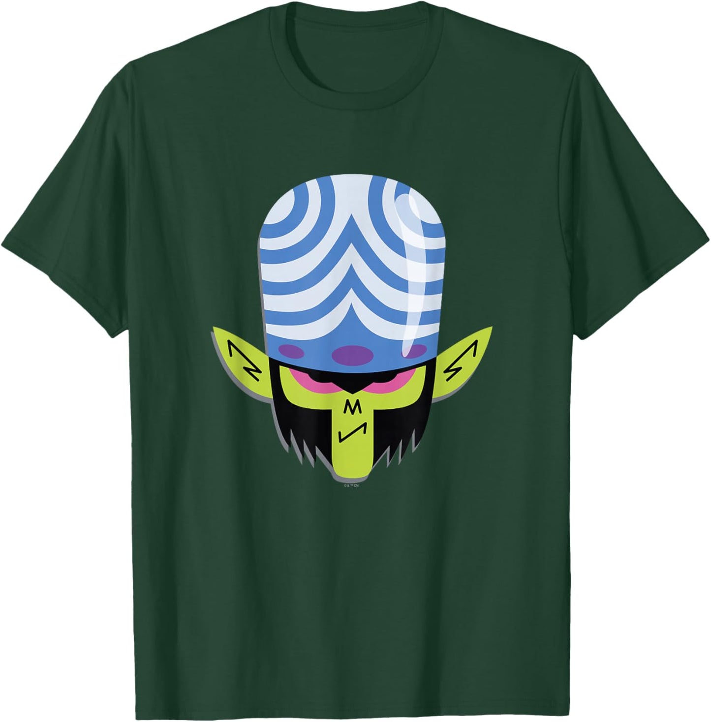 Power Puff Girls Mojo JoJo Big Face Angry Mood Logo T-Shirt - T-Shirt | Forest