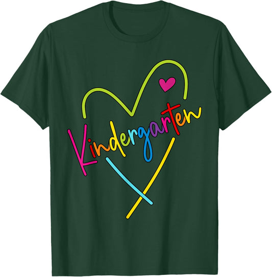 Kindergarten Herz - Erzieher Kita Erzieherin T-Shirt - T-Shirt | Forest