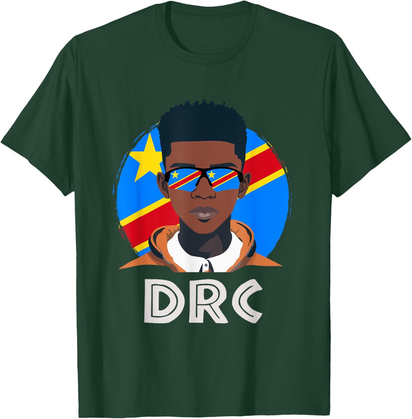 DRC, Congolese Flag, DR Congo Boy, African Boy, Congolese T-Shirt - T-Shirt | Forest