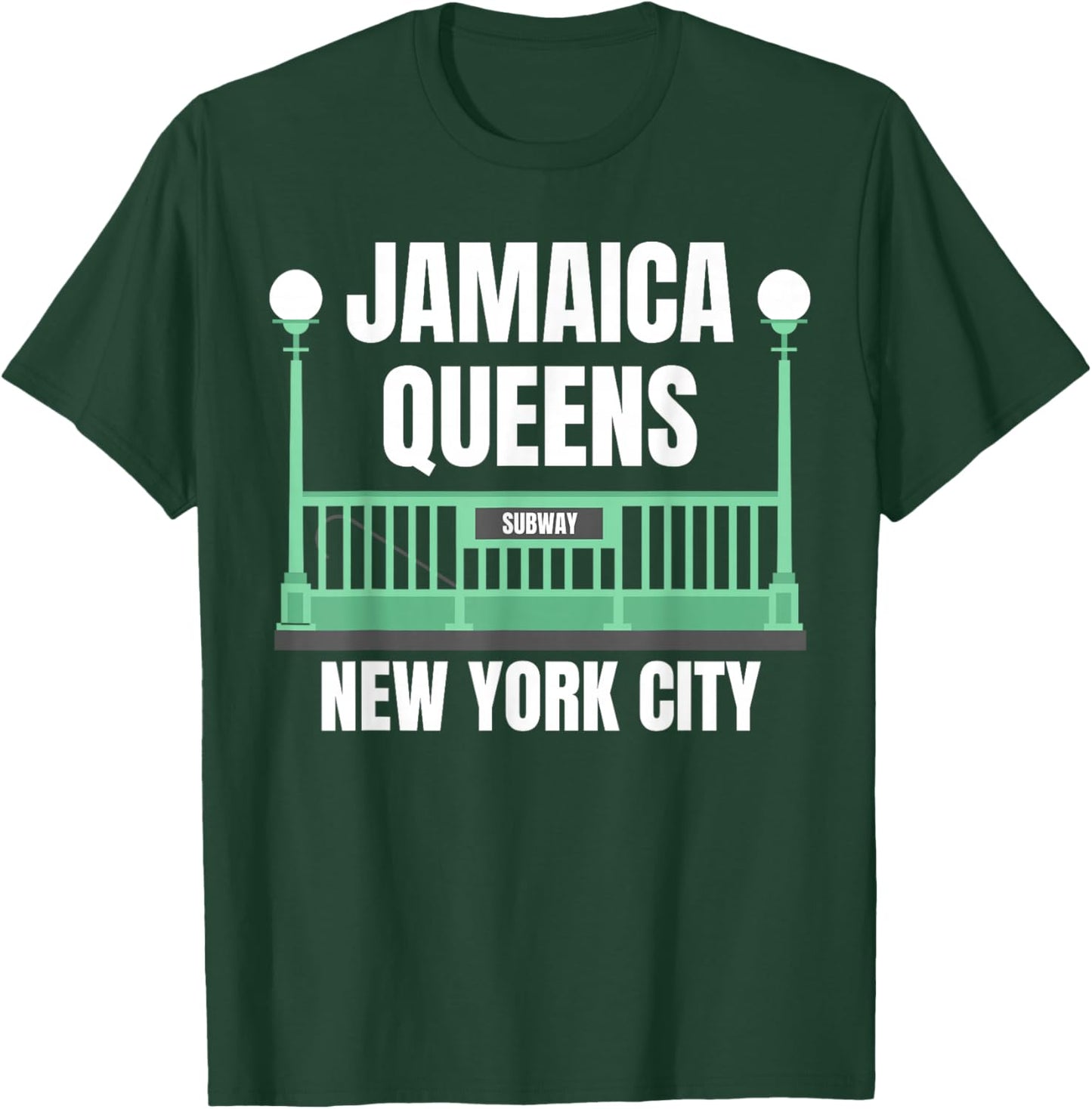 Jamaica Queens New York, NY Jamaica Queens T-Shirt - T-Shirt | Forest