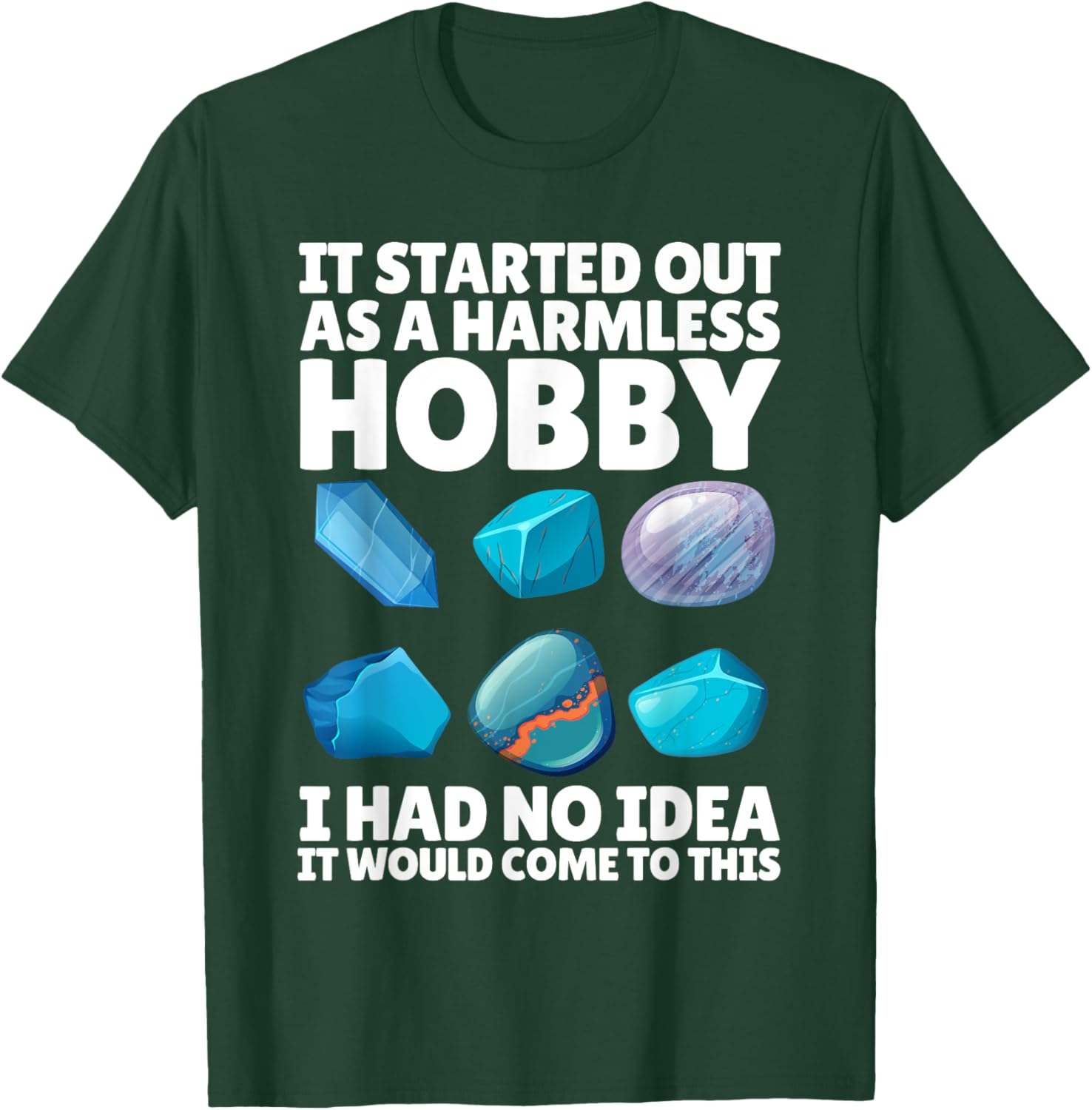 Rock Collecting Art Women Geology Rock Collector T-Shirt - T-Shirt | Forest